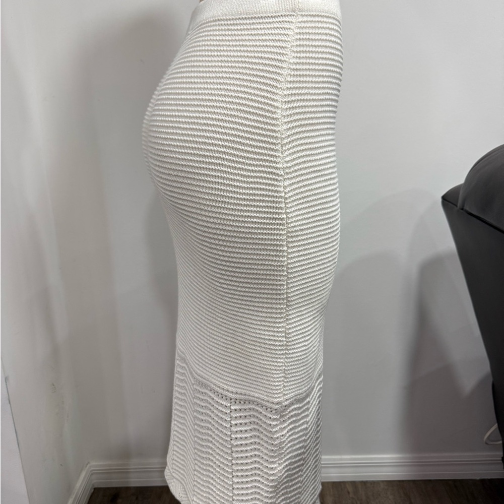 House of Harlow 1960 Cream Knit Pencil Skirt - Picture 4 of 5